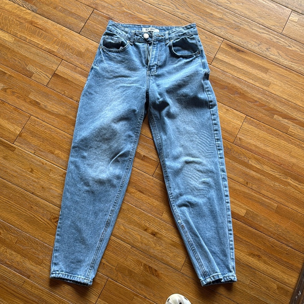 Blue savvy barrel jeans